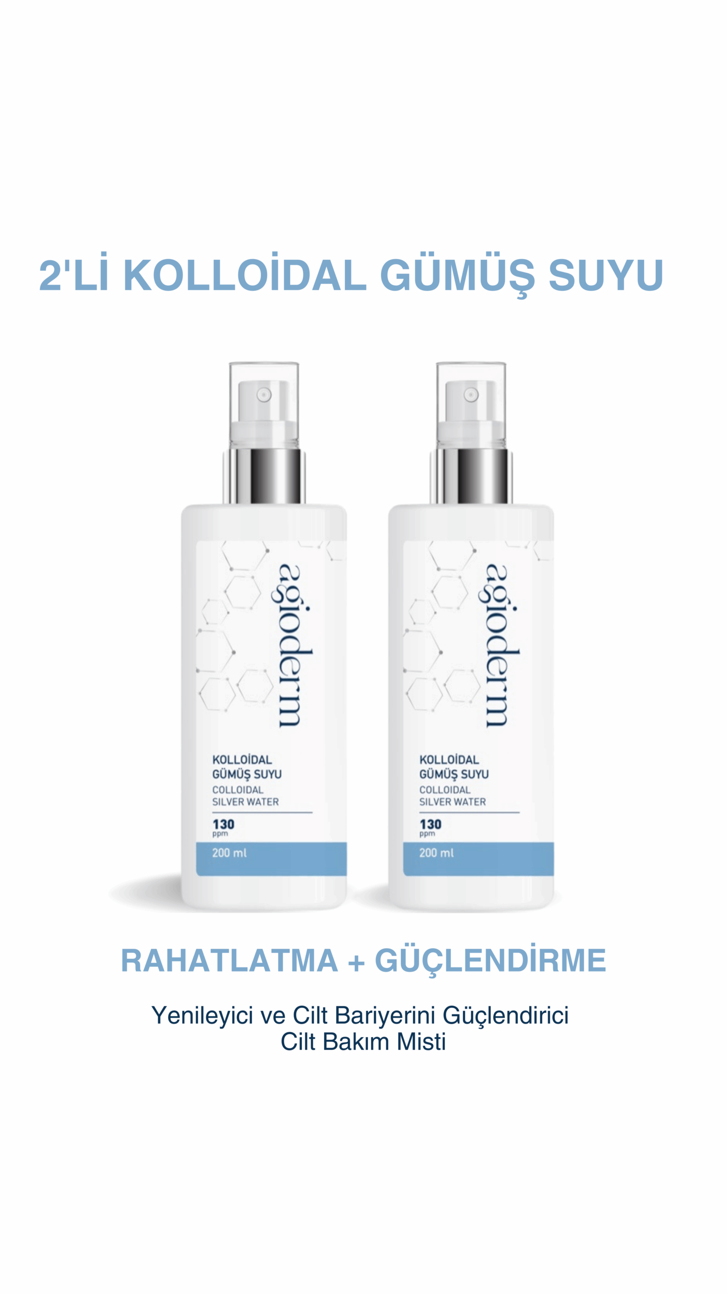 AGİODERM KOLLOİDAL GÜMÜŞ SUYU 2'Lİ SET